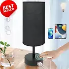 Touch Control Bedside Lamp with USB Port, 3-Way Dimmable, LED Bulb Included