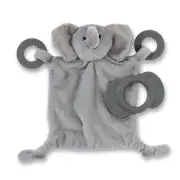 Happy Teether and Buddy – Soft, Plush Animal Baby Lovey and Easy Grip Baby Te...