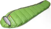 Cold Weather Mummy Sleeping Bag Winter Sleeping Bag Down Sleeping Bag for Backpacking Green