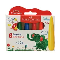 在飛比找樂天市場購物網優惠-Faber Castell 輝柏 學齡 子彈可擦拭蠟筆6色 