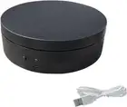 EMVANV Rotating Display Stand, Electric Turntable Black