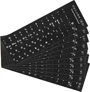 QUMIIRITY Multi-language Keyboard Stickers 10pcs Laptop Keyboard Stickers Universal Protector Notebook Cover