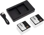 TAKOCI Battery and Charger for Arlo Pro4, Pro3, Ultra Series VMC5040 VMA5400-10000S A-4a (2 Batteries 1 Charger Station) 3.85V/5200mAh