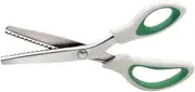 Decorative Edge Scissors, Cutting Scissors, Triangular Pinking Scissors with Serrated Edge, Craft Accessories, Fabric Scissors with Comfortable Handle, Cutting Scissors for Fabric, Leather, Paper
