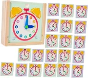 ADOCARN Interactive Teaching Clock Model for Engaging Learning Plaything Fun Educational Tool for Early Education Unique Design for Boys and Clock Learning Kit