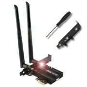 AX210 WiFi 6E PCIe Wireless WiFi Card Up to 5400Mbps(6GHz/5GHz/2.4GHz),BT5.3,...