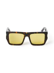 Off-White Square Frame Sunglasses 54 Yellow