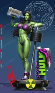 She-Hulk Resin Sculpture Statue Model Kit Marvel Unpainted/Unassembled