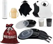 Twistshake Christmas Baby Gift Bag - 2 Bibs, Divided Plate, Comfort Toy, Click Mat with Plate, 2 Cups, Insulated Flask, 360 Cups and 3 Spoons - Baby Shower Gift