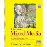 Strathmore Mixed Media Vellum Spiral Paper Pad 9"X12"-40 Sheets 62362900