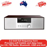 Micro HiFi System CD Player 40W CD Stereo Mini Component, FM/Bluetooth USB/AUX