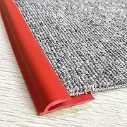 Carpet to Tile Transition Stripcarpet to Tile Carpet Edge Trim Self Adhesive Carpet Edge Protector Doorway, Customizable Cuttable(Red,Length
