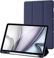 Case for Samsung Galaxy Tab S9 11 inch 2023 with S Pen Holder, Trifold Stand Smart Protective Case with Soft TPU Back, Auto Sleep/Wake Cover for Samsung Galaxy Tab S9 11 Case, Navy Blue