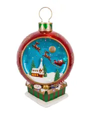 National Tree Company 34in Santa Sleigh Ball Ornament
