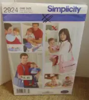 Simplicity Baby Infant Burp Cloth Boppy Cover Diaper Bag #2924 Sew Pattern UNCUT