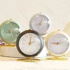 Elegant Round Clock Face Alarm Clocks with Gentle Night Light and Clear Alarm