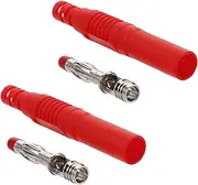 Mobestech DIY Multimeter Test Leads 2pcs Insulated Safety Banana Plug Connectors Plastic Shell 4mm for Speaker