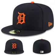 New Era Detroit Tigers 5950 Fitted Hat MLB On Field Road Authentic Cap