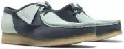 Clarks Originals Wallabee 2CLR Blue Combi Suede Women's Shoes Size UK 4 1/2D