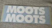 Moots Downtube Decal, White