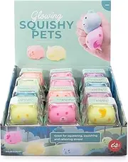 IS Gift IS72091 Glow in The Dark Squishy Pets, Assorted Colour