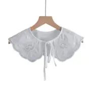 False Collar Embroidery Dickey Collar Venise LaceUp Neckline Detachable Collar