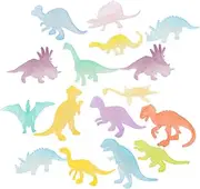 Vaguelly 16Pcs Glow Dark Small Dinosaur Fun Dinosaur Parties Educational Play for Boys and Enhancing Imagination and Creativity