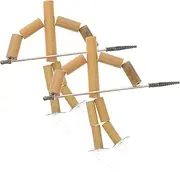 ERINGOGO 2 Sets Bamboo Puppet for Fun Table Game for Ages Bamboo Dolls Enhance Hand Eye Coordination and Reflexes for Family Entertainment and Parties