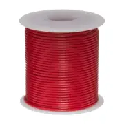 26 AWG Stranded Hook Up Wire, Red, 25 ft, 0.0390" Dia, UL1429, 150V
