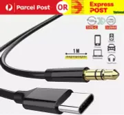 Type C USB-C to 3.5mm Male Audio AUX Cable Adapter For iPhone 15 16 Samsung S24