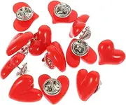 [LIFKOME] Cute Heart Lapel Pins for Women 12pcs Enamel Brooches Resin Heart Pins for Party Festival Daily Wear