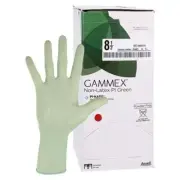 *50-Pairs* Ansell Gammex Non-Latex PI Green PF Size-8.5 Surgical Gloves 20685285