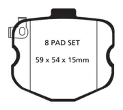 EBC DP31771/4C Disc Brake Pad Set FITS 10 13 chevrolet corvette c6 6 2 grand spo (for: Chevrolet)