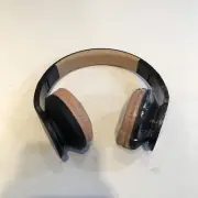 PowerLocus Wireless Bluetooth Over-Ear Stereo Foldable Headphones Black/Brown