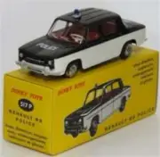 Atlas Editions, Dinky 517P Renault R8 Police Reproduction Diecast Model Car New