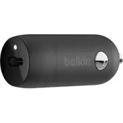Belkin BoostCharge Auto Adapter - Universal Adapter - USB Type-C - For iPhone, MacBook - 12 V DC Input - 3 A Output - Black