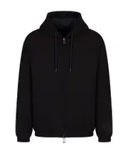 Emporio Armani Reversible Zipped Drawstring Hoodie XL,L,XXL black