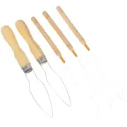 5 Pcs Wire Threader Beading Device Diy Supplies for Bracelets Beads Needles