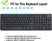 Skin Protector Fit Logitech MK295 MK275 MK270 Keyboard Logitech Keyboard Cover S