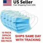 10/20/50 Face Mask Mouth Cover Surgical MEDICAL Dental Disposable 3-PLY Earloop
