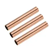 Copper Round Tube 16mm OD 1mm Wall Thickness 100mm Length Pipe Tubing 3 Pcs