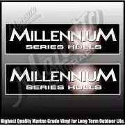 MILLENNIUM HULLS - QUINTREX - 250mm X 70mm X 2 - BOAT DECALS
