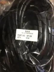 12mm Spiral Cable Wrap Tidy - Black 10 Metres -