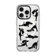 iPhone 16 Pro Clear Case MagSafe Compatible Yoga Dogs