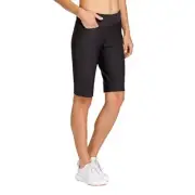 Tail Womens Onyx Black Activewear Mulligan Golf Chino Shorts Pull On Size 4 NWT