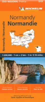 Normandy - Michelin Regional Map 513 by Michelin [Sheet map, folded]