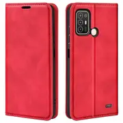 For ZTE Blade A52 Wallet Case Flip Folio Absorption Protect Skin-touch Feeling Full Protection Cover