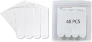 48 Medium Refill Strips, Damage Free Hanging Wall Adhesive Strips for Indoor Wall Hooks, Wall Hanging Strips for Holiday Posters and Decorations, Water-Resistant Removable Double Sided Adhesive Strips