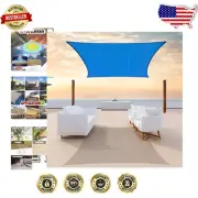 Breathable 10' x 16' Blue Sun Shade Sail - Ideal for Weddings & Outdoor Events