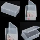 Square Plastic Clear Transparent With Lid Storage Box Collection Containers S❤S